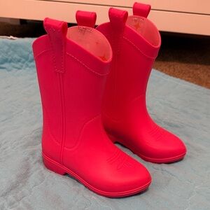 Dakotaridge Atomic Pink Rubber Kids' Rain Boots